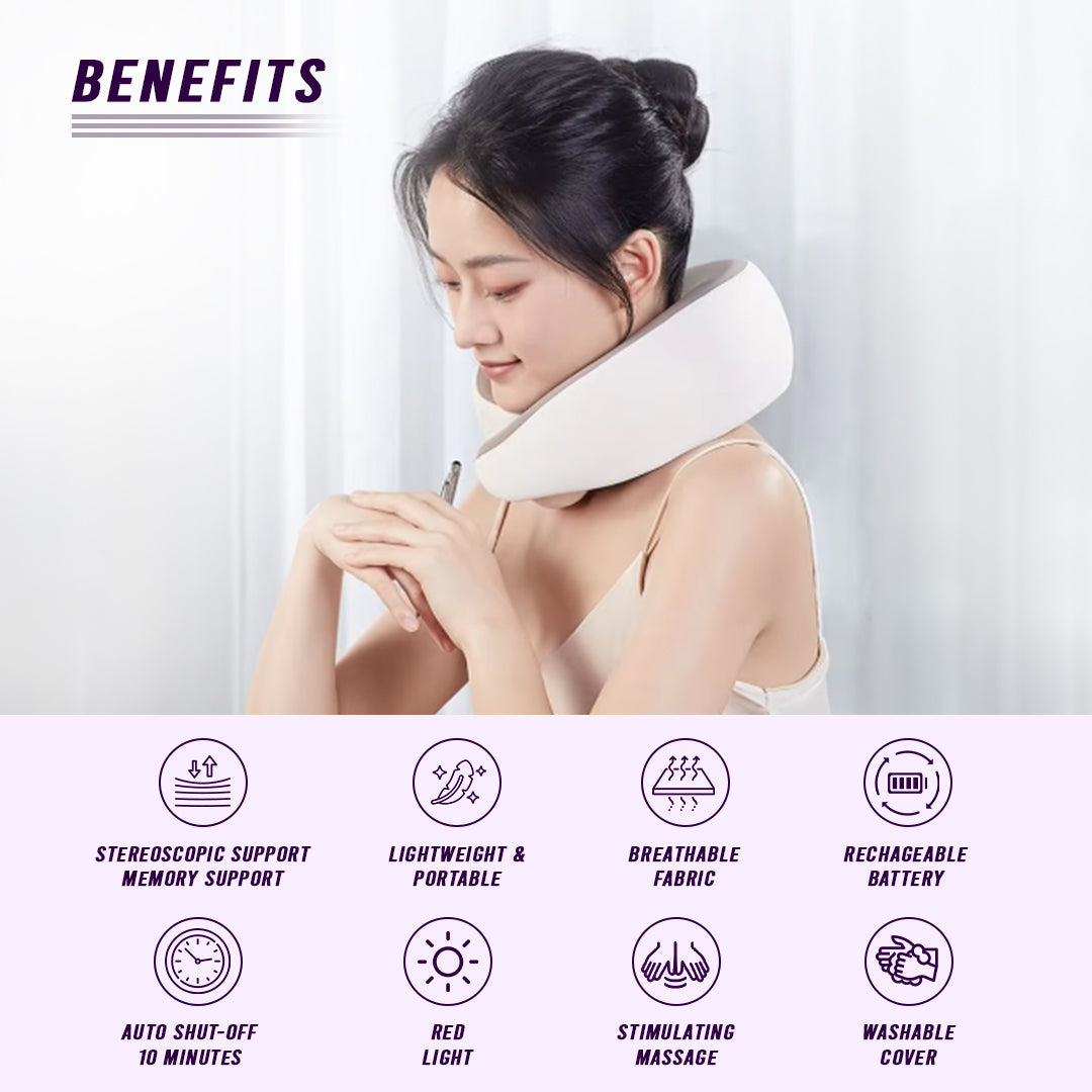 Multi-Purpose Neck Massage Pillow w/Warmth