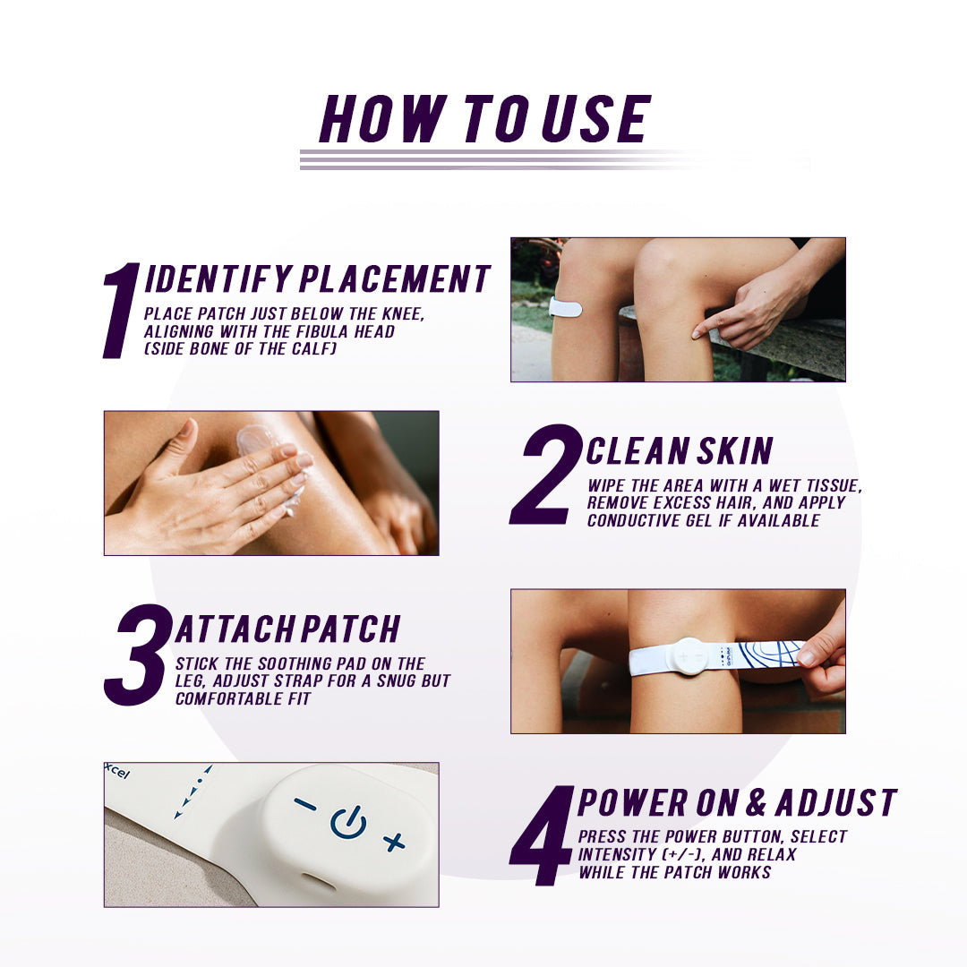 Muscle Recovery & Circulation Stimulator -Leg & Lower Limb Pulse Therapy Patch